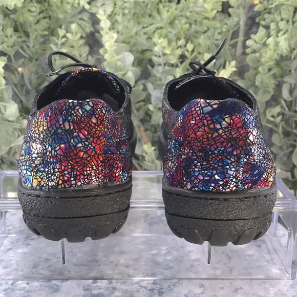 V-Italia Dark Mosaic Leather Oxford Round Toe Walkers WMS 5.5/6 (EUR36)✨VGUC✨ - Picture 6 of 10